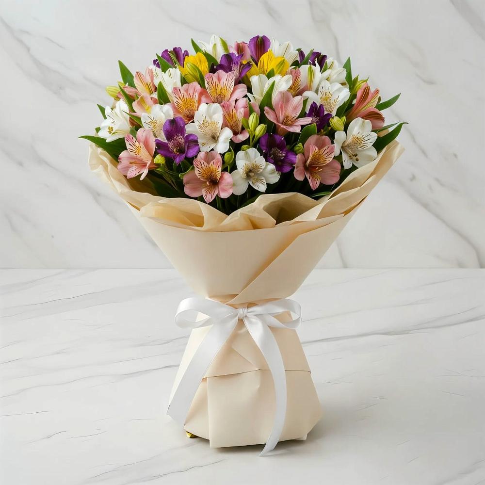 Букет цветов из: Альстромерии в Змеиногорске