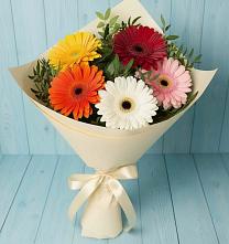 Букет цветов из:  Герберы в Змеиногорске