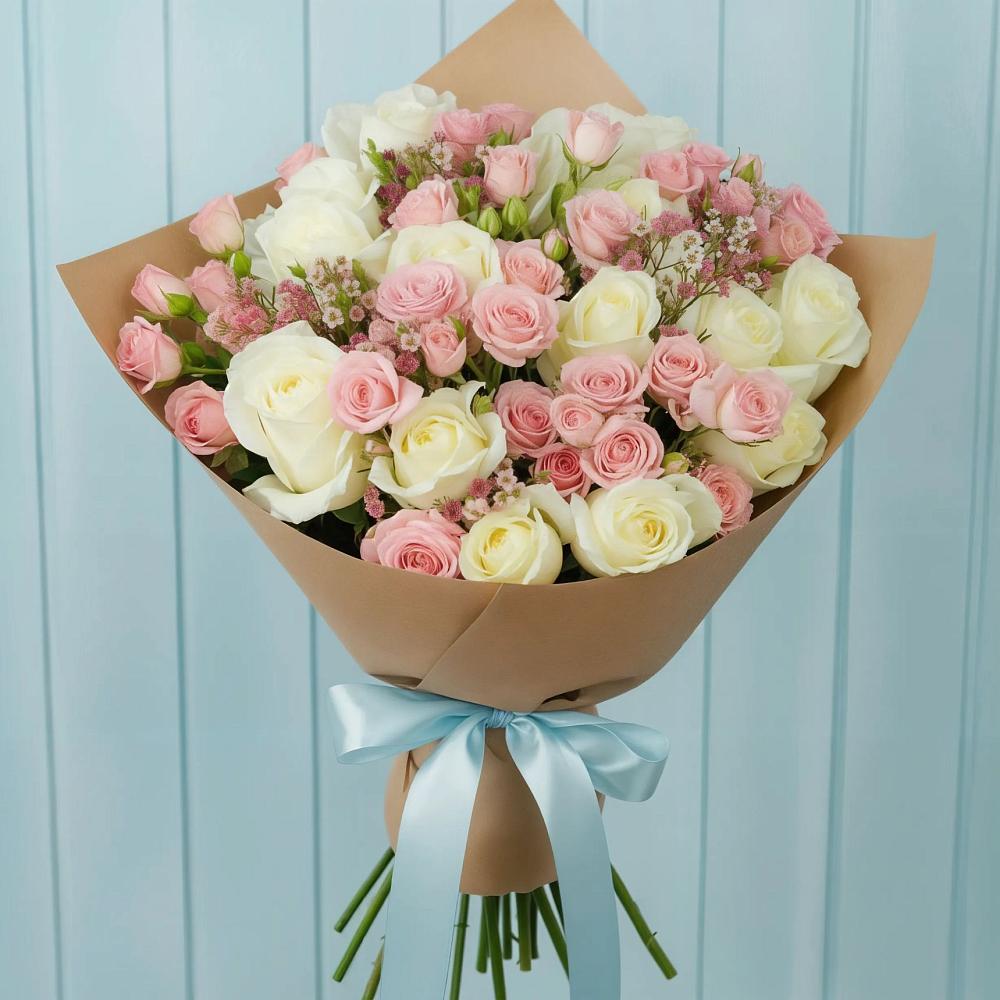 Букет цветов из: Розы в Змеиногорске