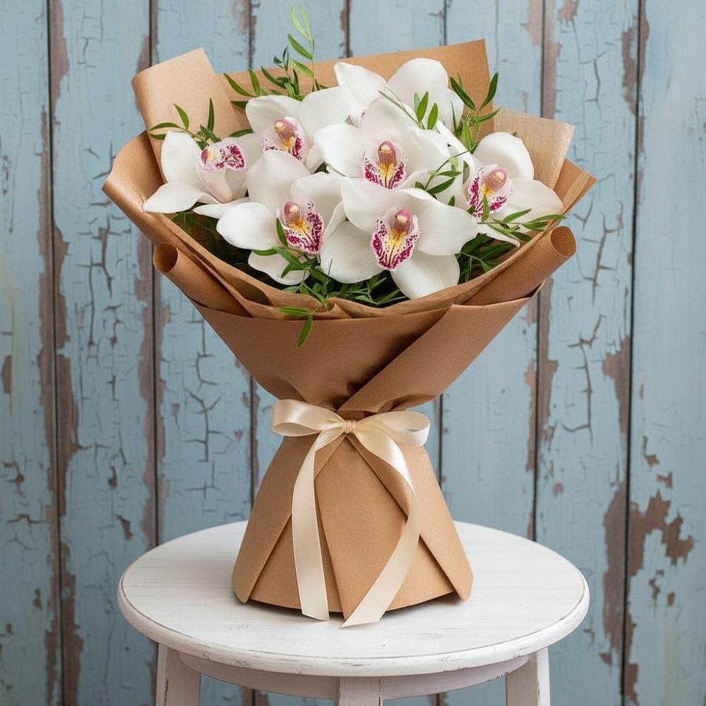 Букет цветов из: Орхидеи и Розы в Змеиногорске