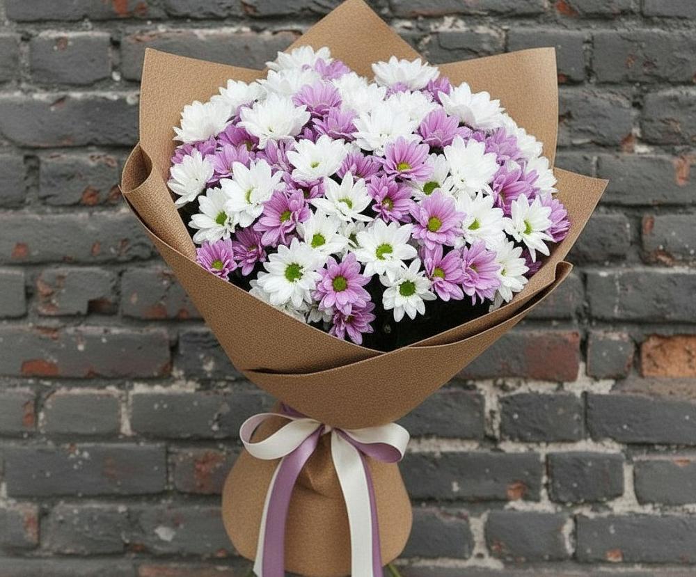 Букет цветов из: Хризантемы в Змеиногорске