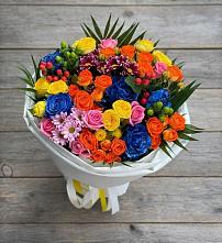 Букет цветов из:  Розы и Хризантемы #REPLACE_PRED# Змеиногорске