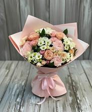 Букет цветов из:  Гвоздики, Розы и Хризантемы #REPLACE_PRED# Змеиногорске