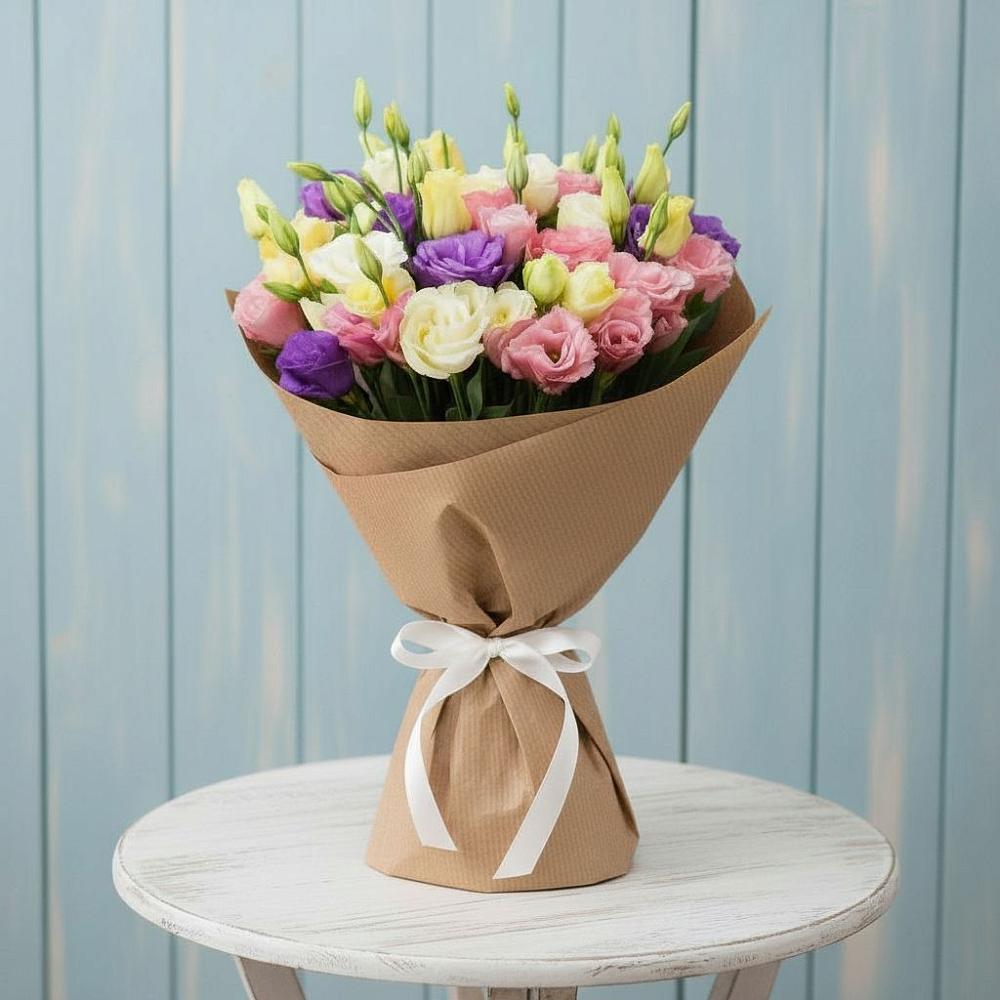 Букет цветов из: Лизиантусы в Змеиногорске