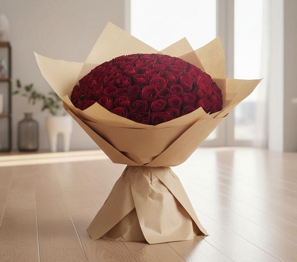 Букет 101 Красная роза в Змеиногорске