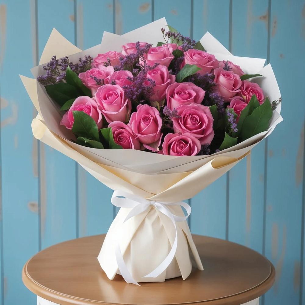 Букет цветов из: Розы в Змеиногорске