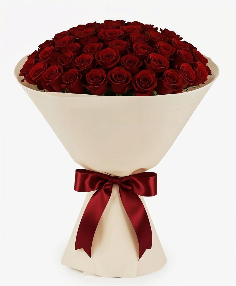 Букет 101 Бордовая роза Блэк Бакарра в Змеиногорске