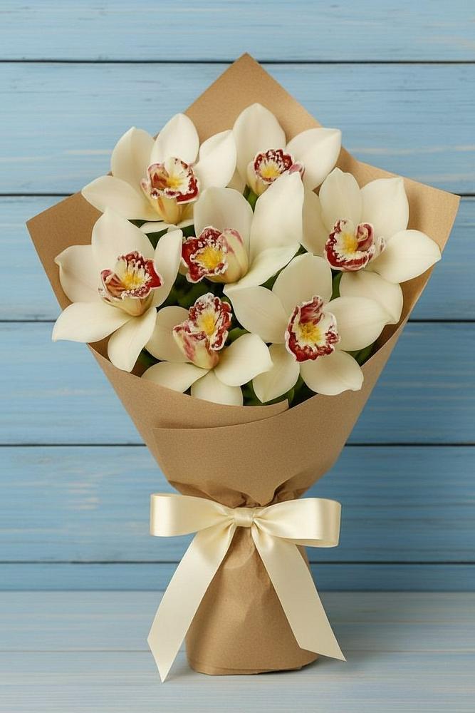 Букет цветов из: Орхидеи и Розы в Змеиногорске